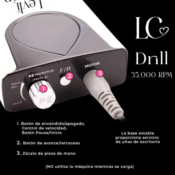 DRILL Leyli Blanco3 copia Leyli Corazón Belleza Uñas Nails Lashes Pestañas Cejas Eyelashes Herramientas Cúticula