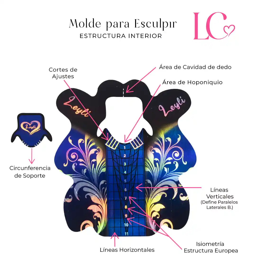 Molde Esculpir 11Mc X500 Leyli 1 Leyli Corazón Molde Esculpir 11Mc X500 Leyli