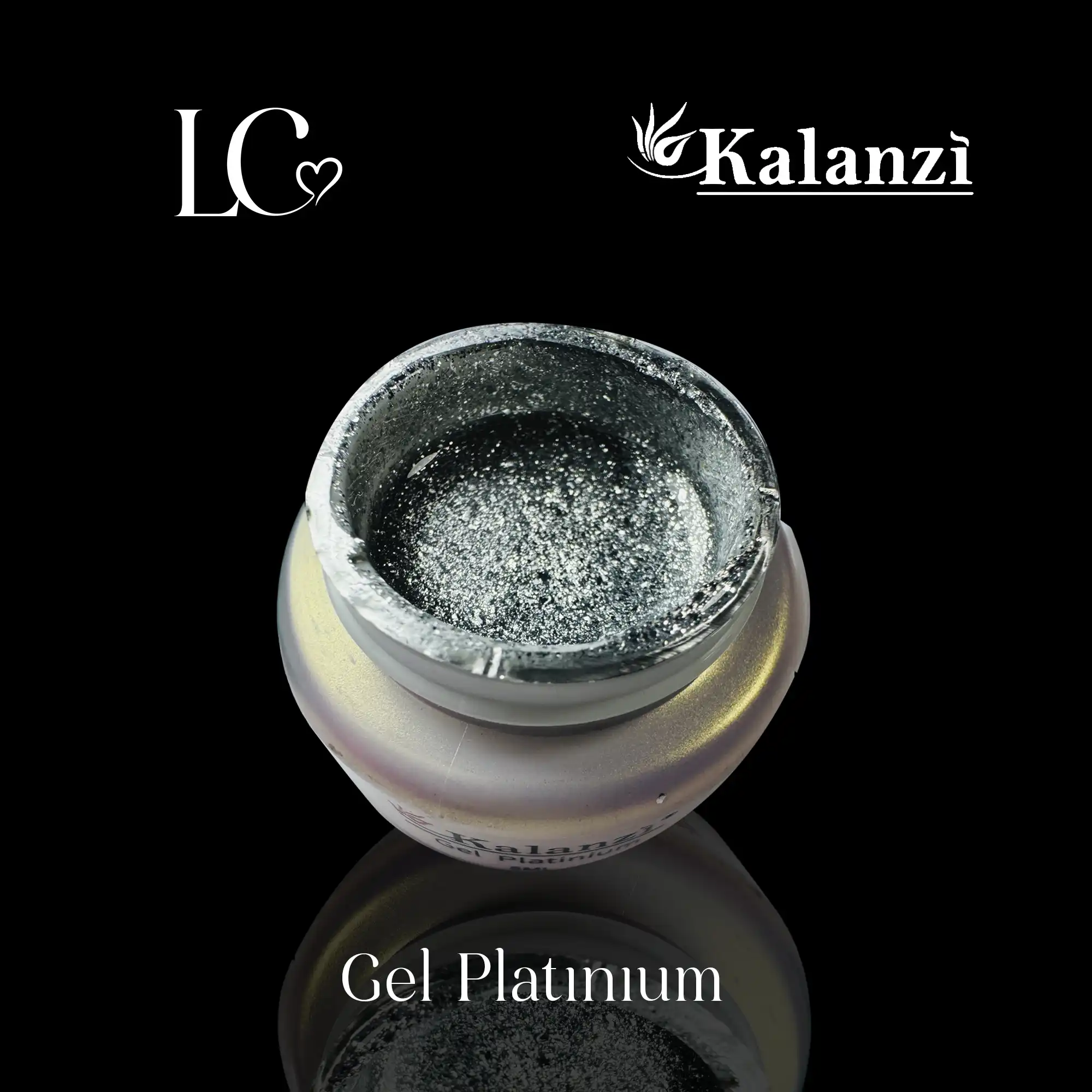 Gel Platinium 5Ml Kalanzi 001 Plateado 3 Leyli Corazón Gel Platinium 5Ml Kalanzi 001 Plateado - Imagen 3