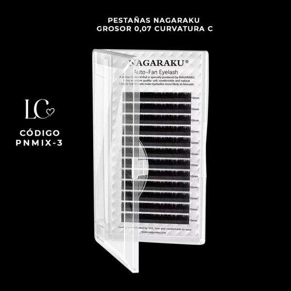 Pestañas Nagaraku Grosor 0,07 Curvatura C