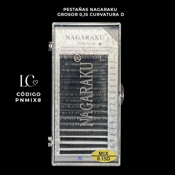 Pestañas Nagaraku Grosor 0,15 Curvatura C