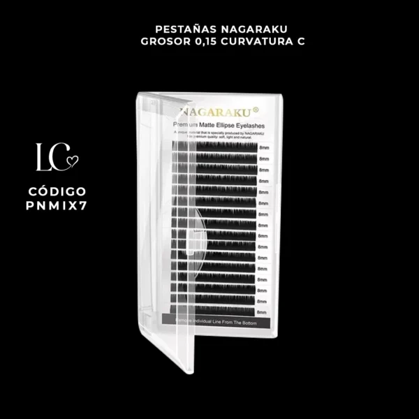 Pestañas Nagaraku Grosor 0,15 Curvatura C