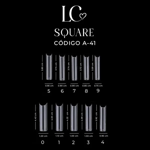 SQUARE 2 Leyli Corazón Belleza Uñas Nails Lashes Pestañas Cejas Eyelashes Herramientas Cúticula