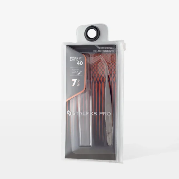 Professional Eyelash Tweezers Expert 40 Type 7 (Curved) - Imagen 3