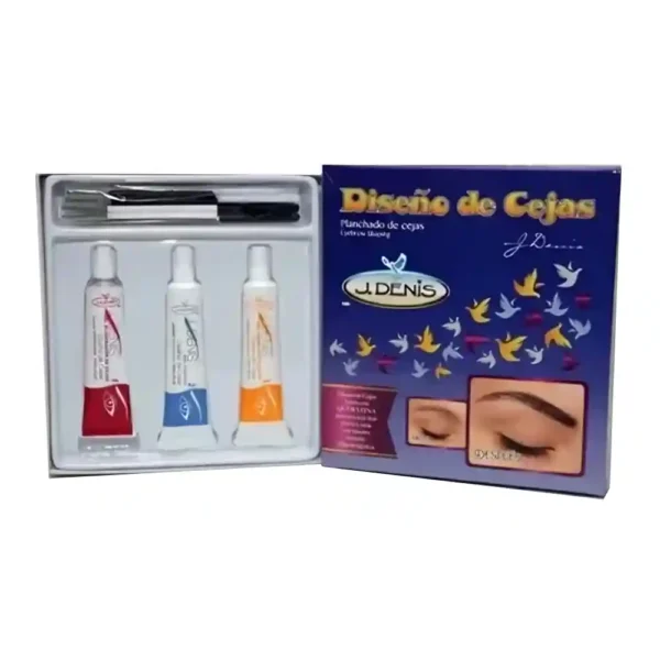 Set De Pigmento De Cejas J Denis Leyli Corazón Belleza Uñas Nails Lashes Pestañas Cejas Eyelashes Herramientas Cúticula