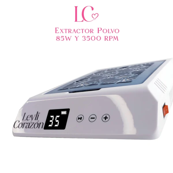 EXTRACTOR POLVO 85 3500 RPM Leyli Corazón Belleza Uñas Nails Lashes Pestañas Cejas Eyelashes Herramientas Cúticula