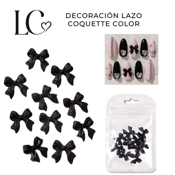 DECORACION LAZO COQUETTE HOLOGRAFICO