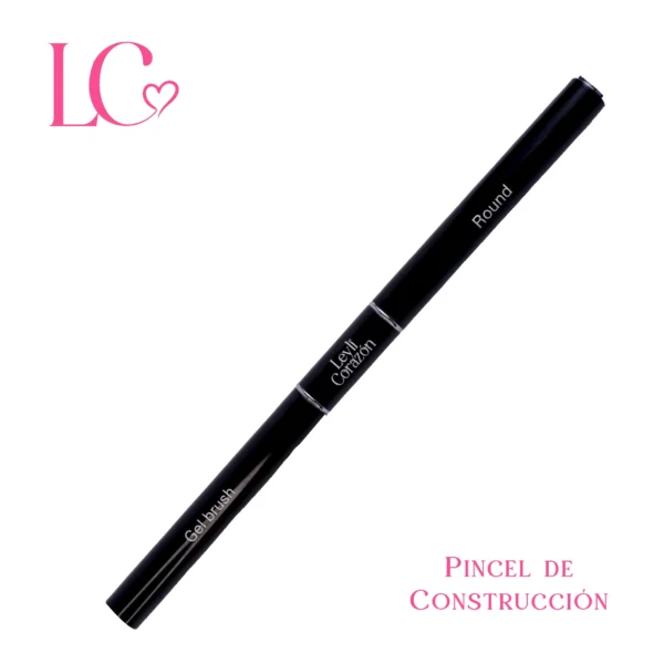 Pincel para gel Construcción doble punta Leyli - Imagen 2