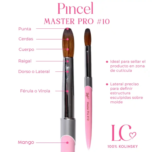 Anatomia Master Pro 10 Leyli Leyli Corazón Belleza Uñas Nails Lashes Pestañas Cejas Eyelashes Herramientas Cúticula