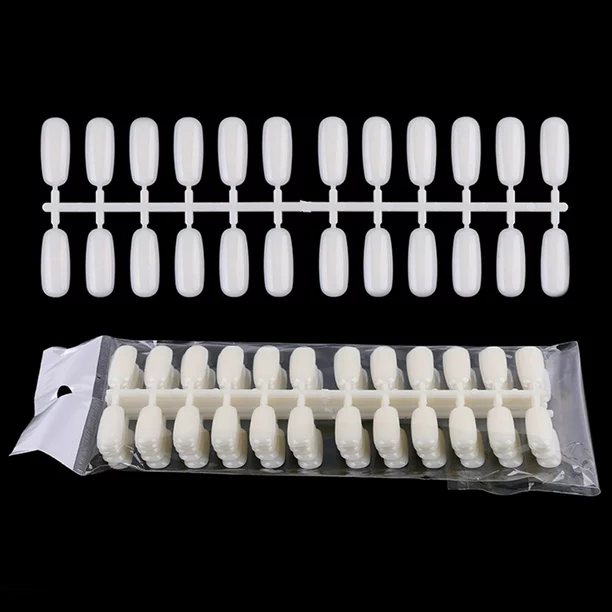 Mostrario De Uñas Coffin X10 Tiras Natural 1 Leyli Corazón Mostrario De Uñas Coffin X10 Tiras Natural