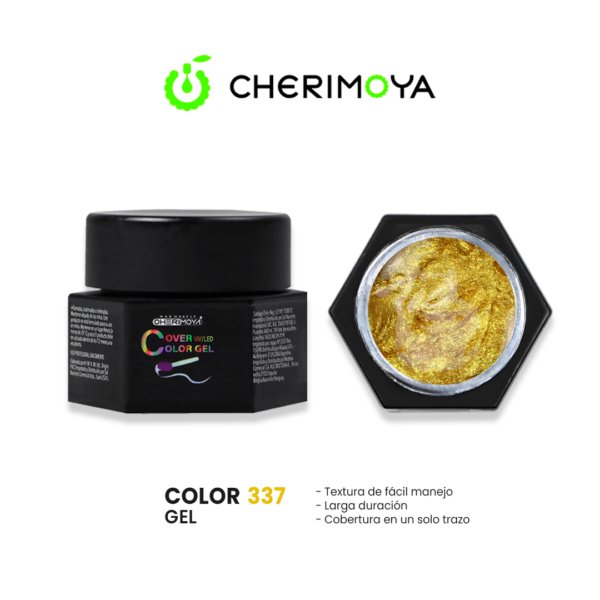 GEL PAINT 5G DORADO 337 CHERIMOYA 1 Leyli Corazón GEL PAINT 5G DORADO 337 CHERIMOYA
