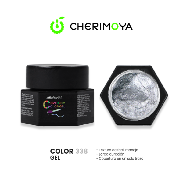 GEL PAINT 5G PLATEADO 338 CHERIMOYA 1 Leyli Corazón GEL PAINT 5G PLATEADO 338 CHERIMOYA