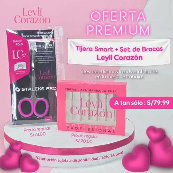 KIT DE FRESAS +TIJERA LEYLI CORAZON 40/3
