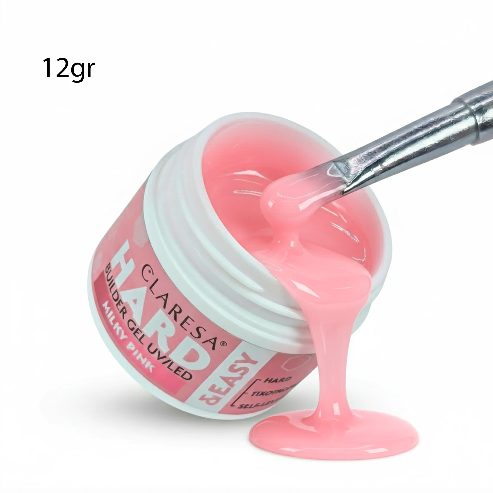 BUILDER HARD MILKY PINK CLARESA 12G 1 Leyli Corazón BUILDER HARD MILKY PINK CLARESA 12G