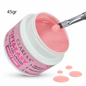 BUILDER GEL SOFT & EASY CLARESA MILKY PINK 45G