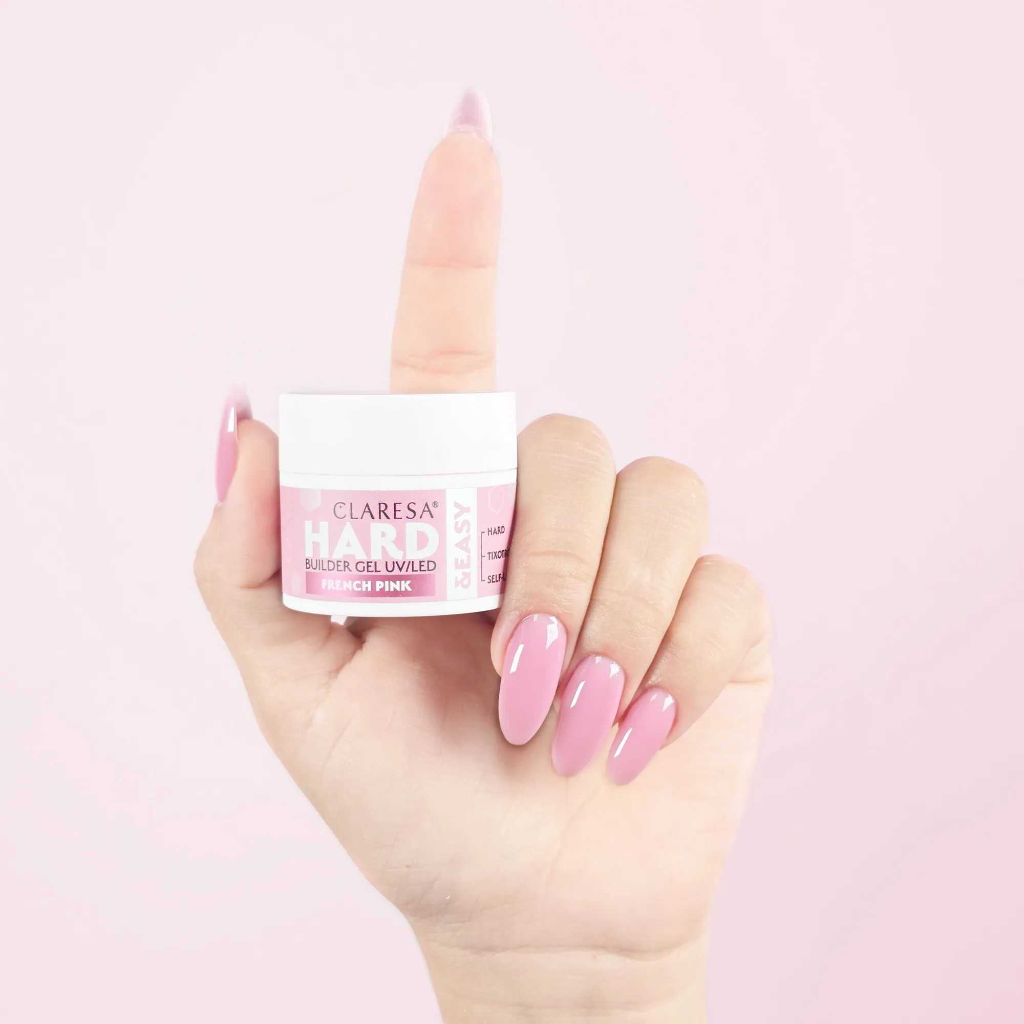 BUILDER HARD FRENCH PINK CLARESA 12G 2 Leyli Corazón BUILDER HARD FRENCH PINK CLARESA 12G - Imagen 2