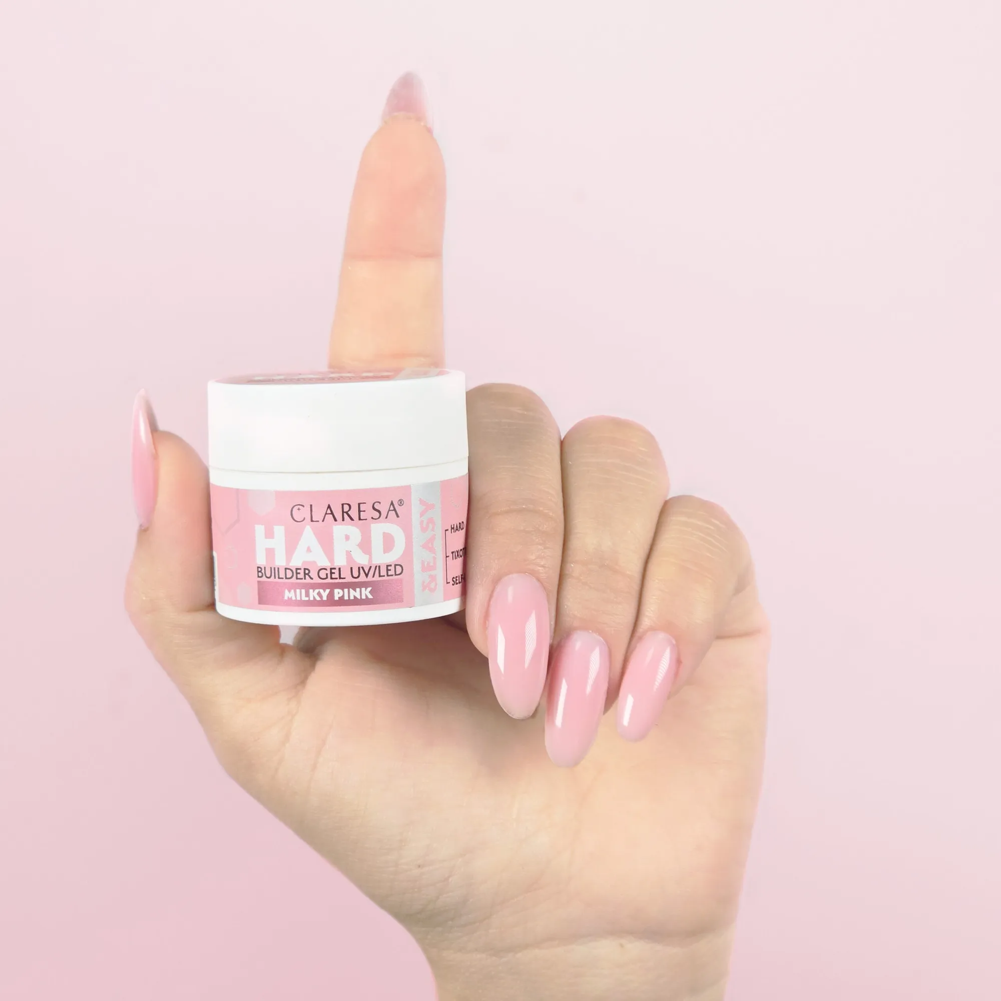 BUILDER HARD MILKY PINK CLARESA 12G 2 Leyli Corazón BUILDER HARD MILKY PINK CLARESA 12G - Imagen 2