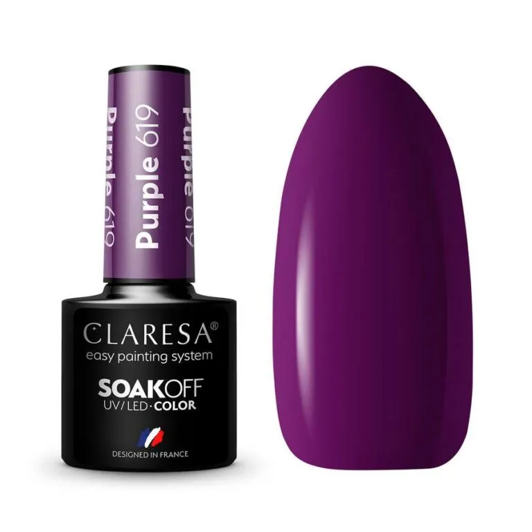 ESMALTE PURPLE 619 CLARESA 1 Leyli Corazón ESMALTE PURPLE 619 CLARESA