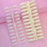 MOSTRARIO DE UÑAS ALMOND NATURAL X 10 TIRAS