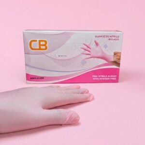 GUANTES NITRILO ROSADO X100 UND TALLA XS