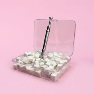 SET DE ESPONJA + PINZA  BLANCO