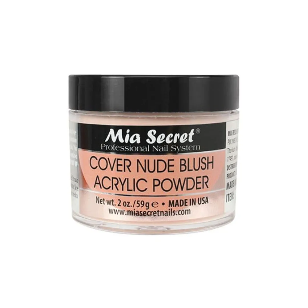 COVER NUDE BLUSH ACRYLIC POWDER 2 OZ MIA SECRET 1 Leyli Corazón COVER NUDE BLUSH ACRYLIC POWDER 2 OZ MIA SECRET