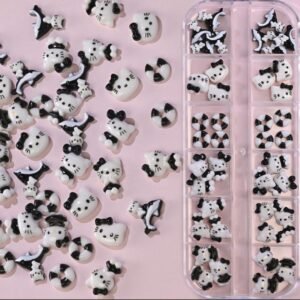 HELLO KITTY BLANCO Y NEGRO 3D