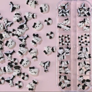 HELLO KITTY BLANCO Y NEGRO 3D