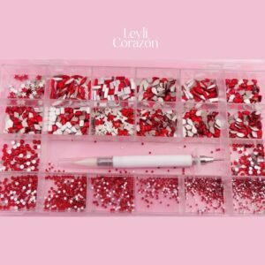 KIT DE PIEDRAS ROJAS 914