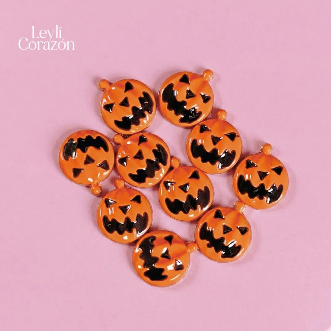 DIJE HALLOWEEN CALABAZA 1 Leyli Corazón DIJE HALLOWEEN CALABAZA