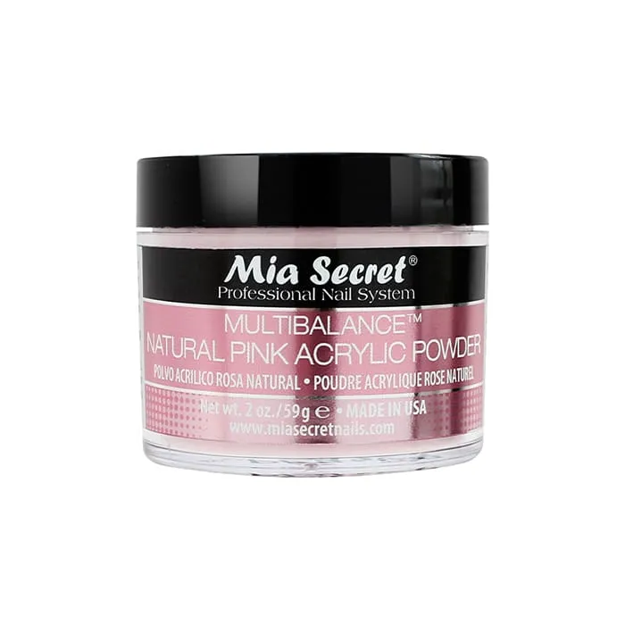 MULTIBALANCE NATURAL PINK ACRYLIC 2 OZ MIA SECRET 1 Leyli Corazón MULTIBALANCE NATURAL PINK ACRYLIC 2 OZ MIA SECRET