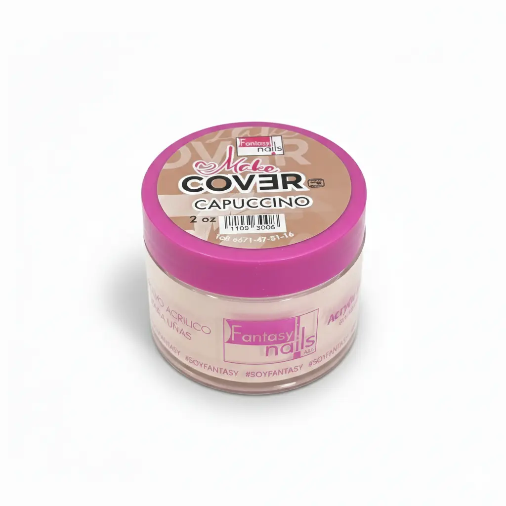 MAKE COVER CAPUCHINO 2 OZ FANTASY NAILS 2 Leyli Corazón MAKE COVER CAPUCHINO 2 OZ FANTASY NAILS - Imagen 2