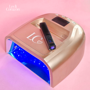 LAMPARA DUO GOLD 128W LEYLI CORAZON