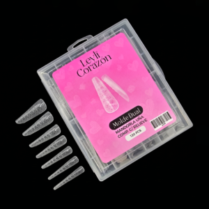 MOLDE DUAL MANDORLA UÑA COMPLETA CON RELIEVE LEYLI CORAZON