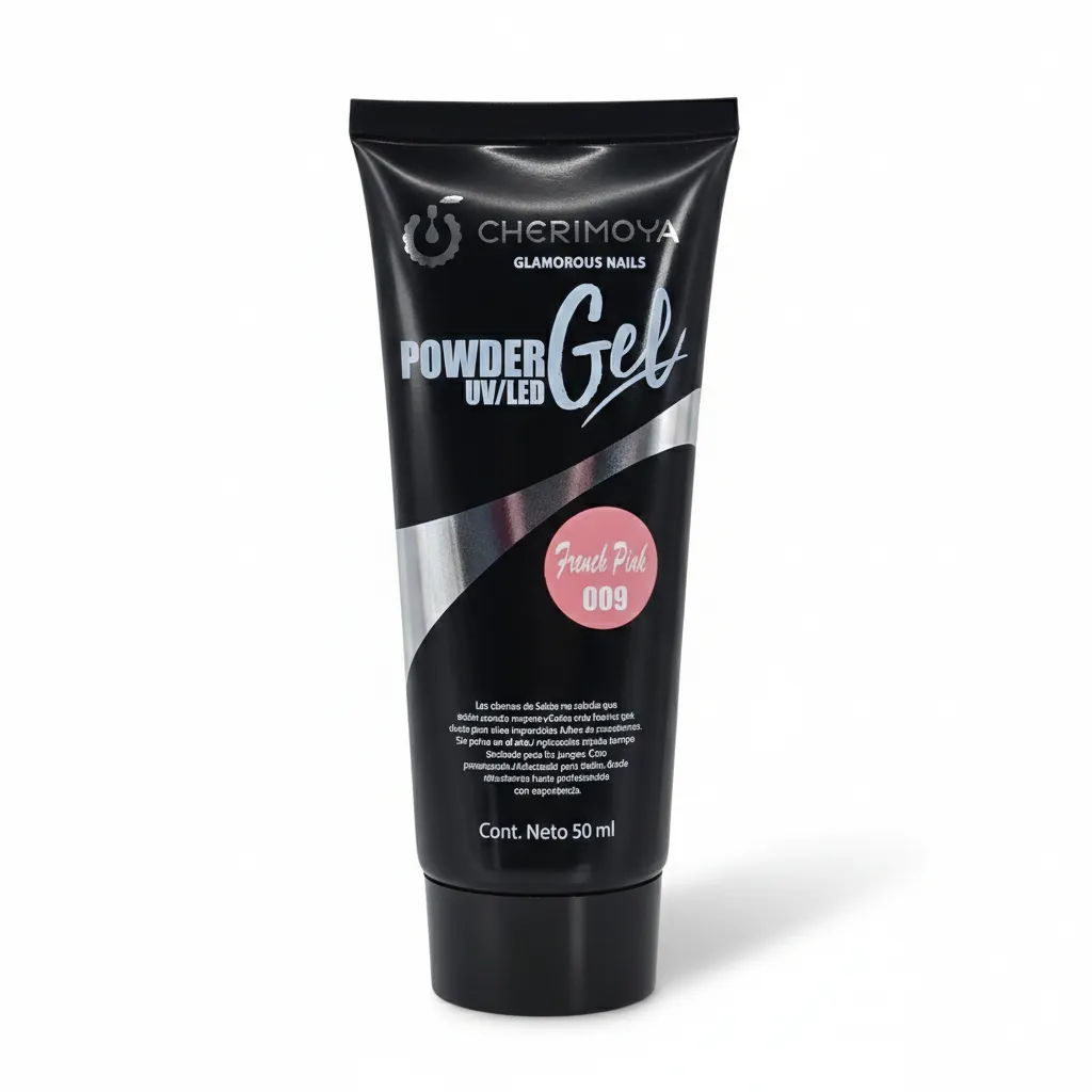 POLY GEL 50ML CHERIMOYA 009 FRENCH PINK 1 Leyli Corazón POLY GEL 50ML CHERIMOYA 009 FRENCH PINK