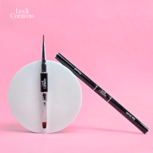 PINCEL PARA GEL DOBLE PUNTA LEYLI CORAZON