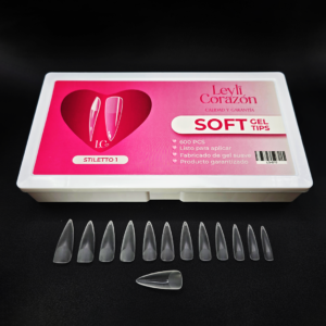 SOFT GEL STILETTO 1 X 600 LEYLI CORAZON