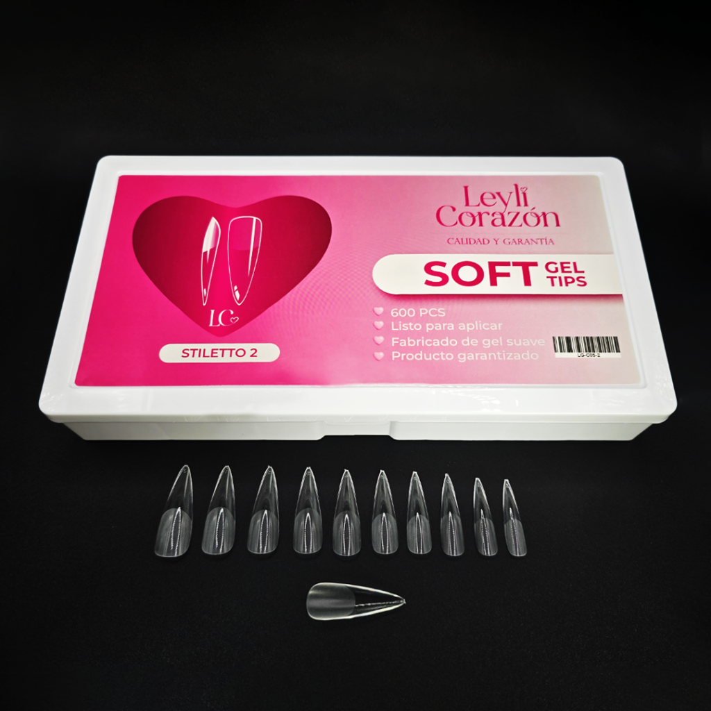stiletto 2 VISTA 1 Leyli Corazón Belleza Uñas Nails Lashes Pestañas Cejas Eyelashes Herramientas Cúticula