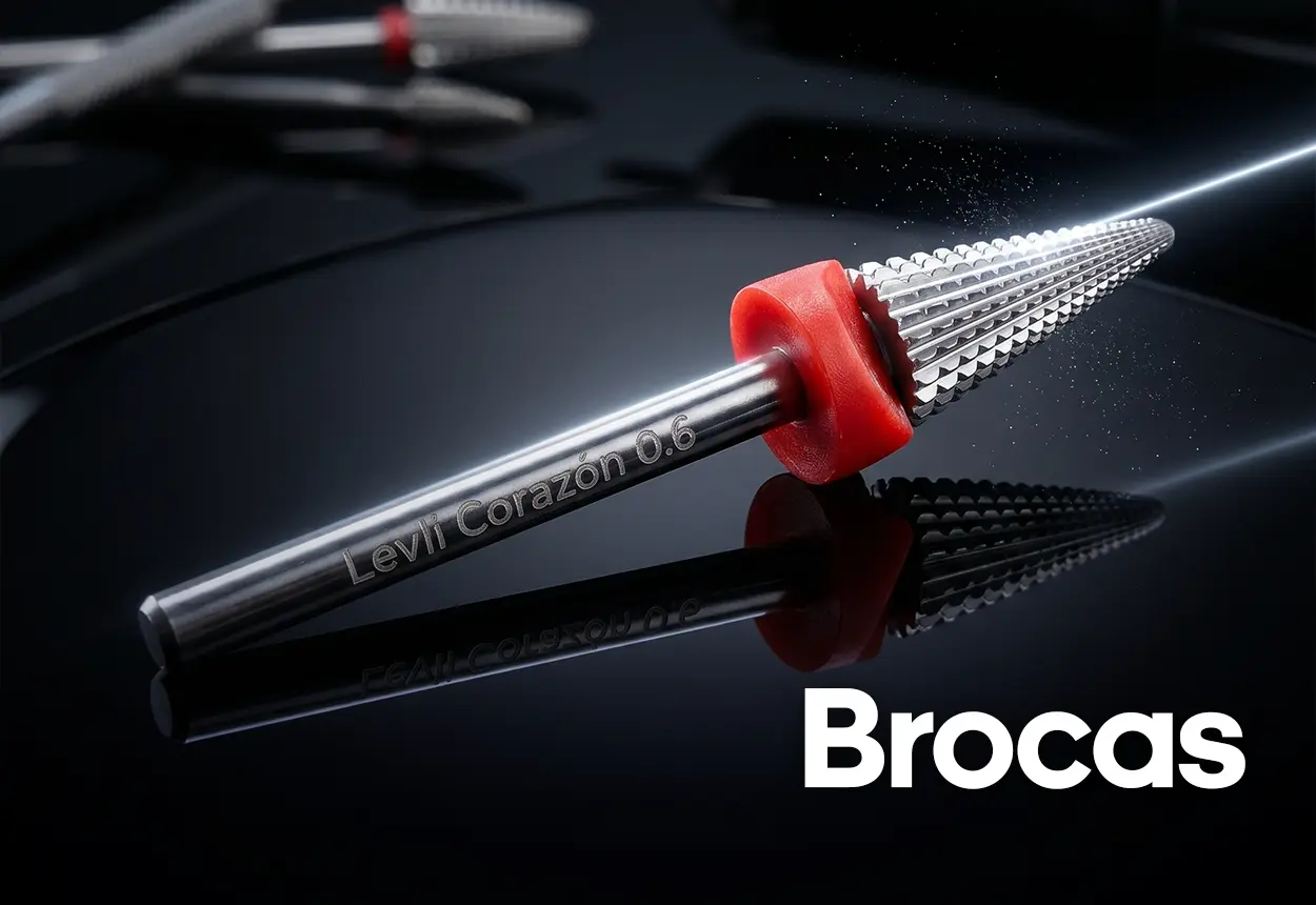 broca Leyli Corazón Belleza Uñas Nails Lashes Pestañas Cejas Eyelashes Herramientas Cúticula