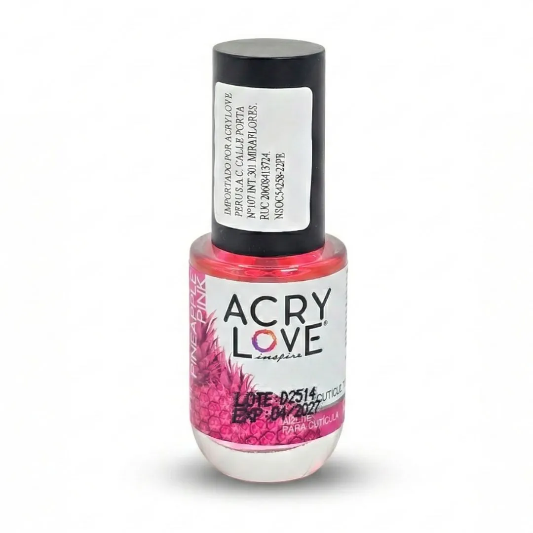 ACRY LOVE ACEITE PINEAPPLE PINK 14ML 1 Leyli Corazón ACRY LOVE ACEITE PINEAPPLE PINK 14ML