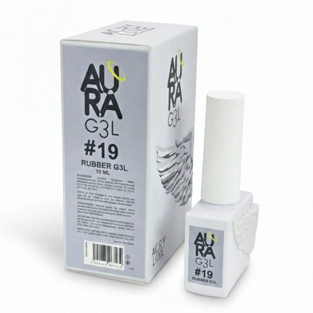 AURA GEL #19 RUBBER GEL 10ML (BLANCO) ACRY LOVE 2 Leyli Corazón AURA GEL #19 RUBBER GEL 10ML (BLANCO) ACRY LOVE - Imagen 2