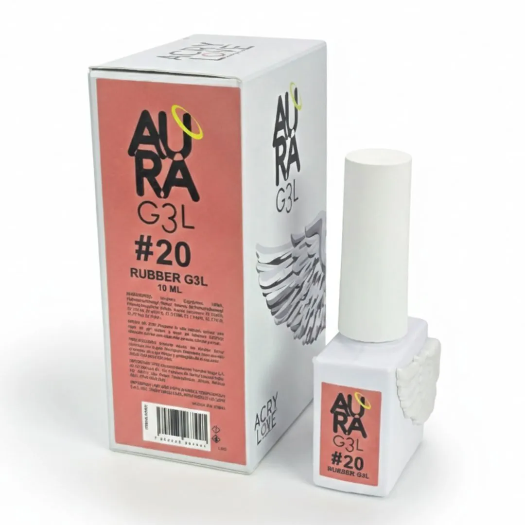 AURA GEL #20 RUBBER GEL 10ML ACRY LOVE 2 Leyli Corazón AURA GEL #20 RUBBER GEL 10ML ACRY LOVE - Imagen 2
