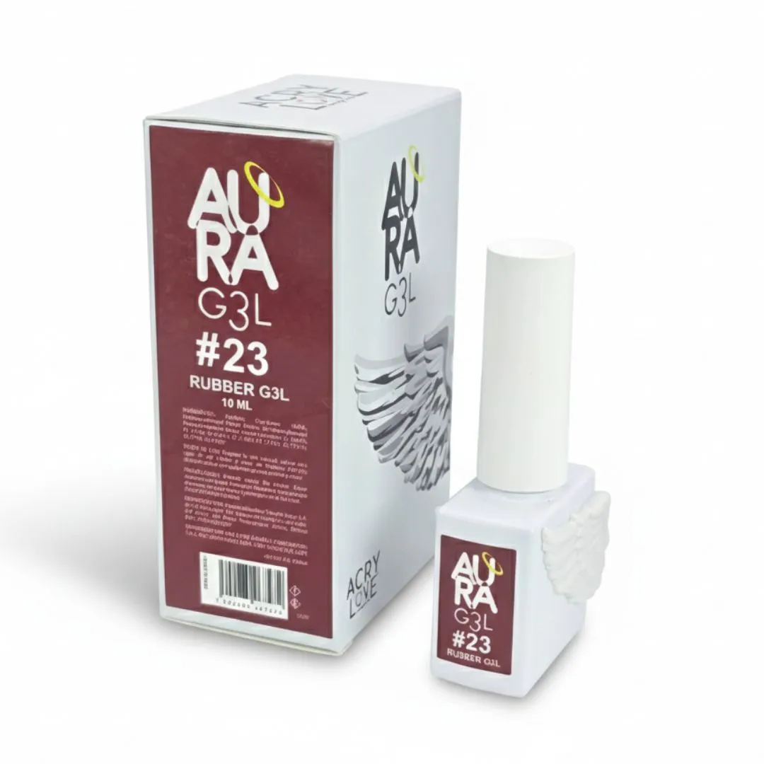 AURA GEL #23 RUBBER GEL 10ML ACRY LOVE 2 Leyli Corazón AURA GEL #23 RUBBER GEL 10ML ACRY LOVE - Imagen 2