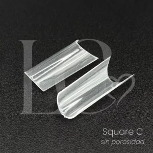 TIPS SOFT GEL SQUARE C-CURVE SIN POROSIDAD 504PCS LC