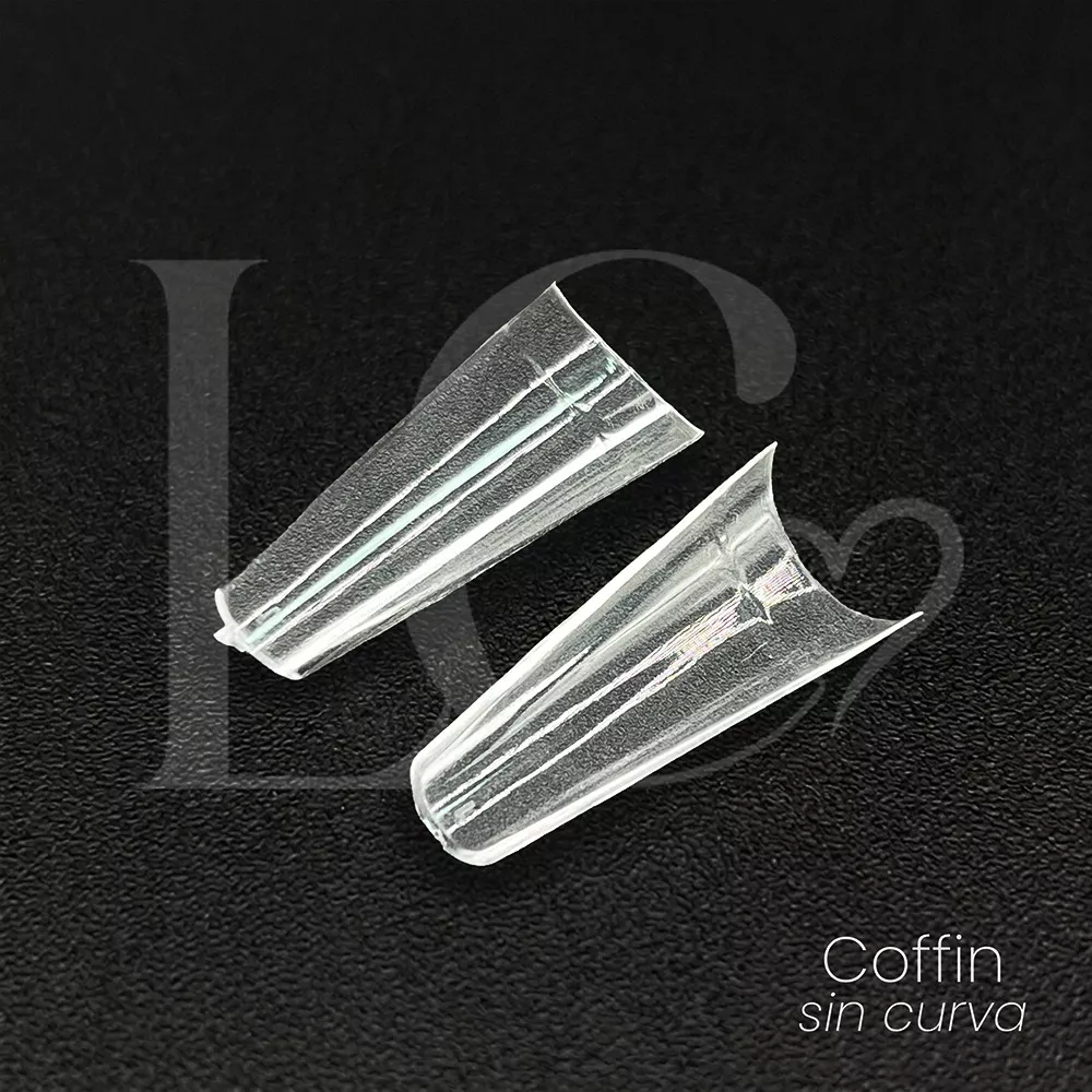 TIPS SOFT GEL COFFIN SIN CURVA 504PCS LC 1 Leyli Corazón TIPS SOFT GEL COFFIN SIN CURVA 504PCS LC
