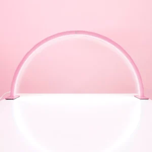 LAMPARA MEDIA LUNA ROSA 24W