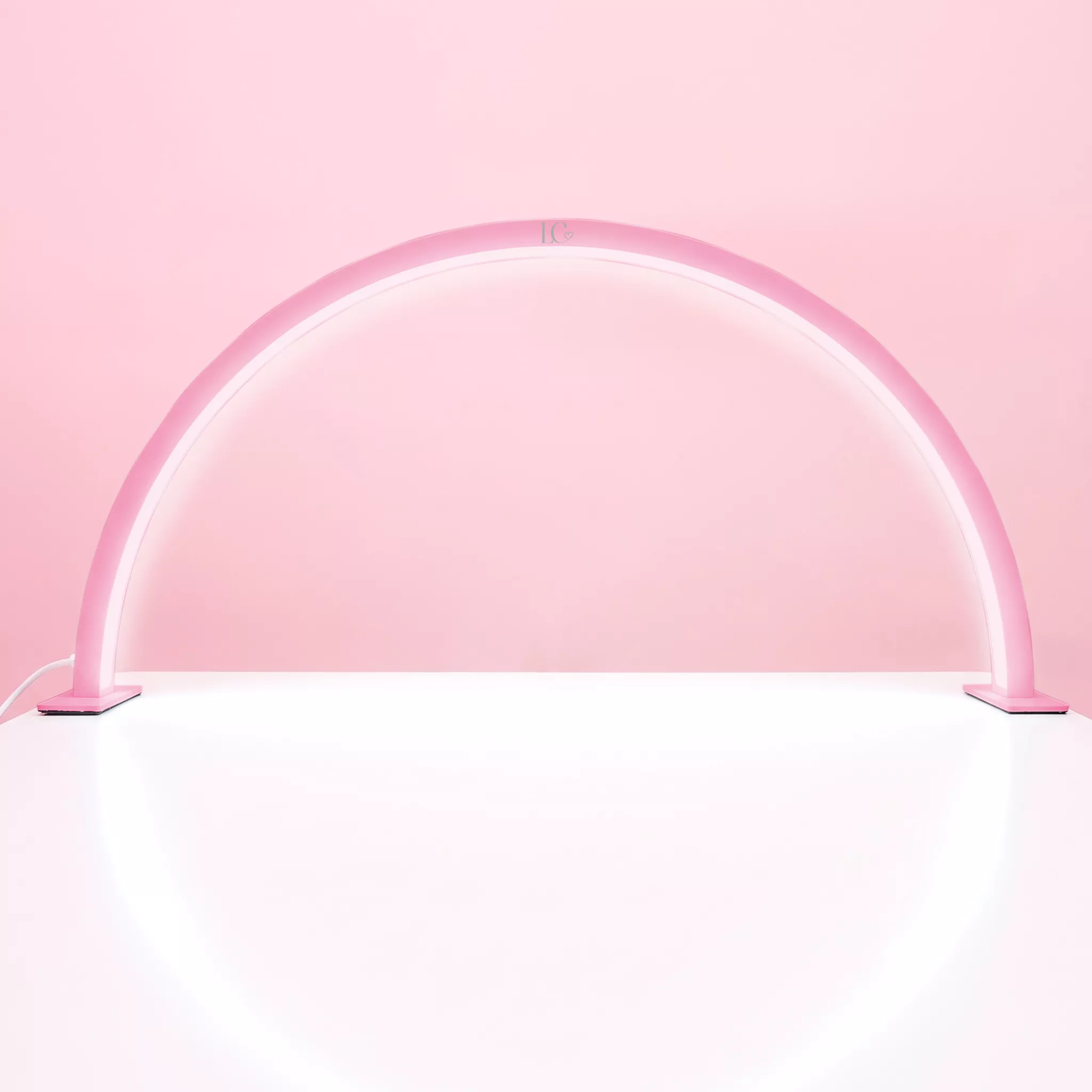 LAMPARA MEDIA LUNA ROSA 24W 1 Leyli Corazón LAMPARA MEDIA LUNA ROSA 24W